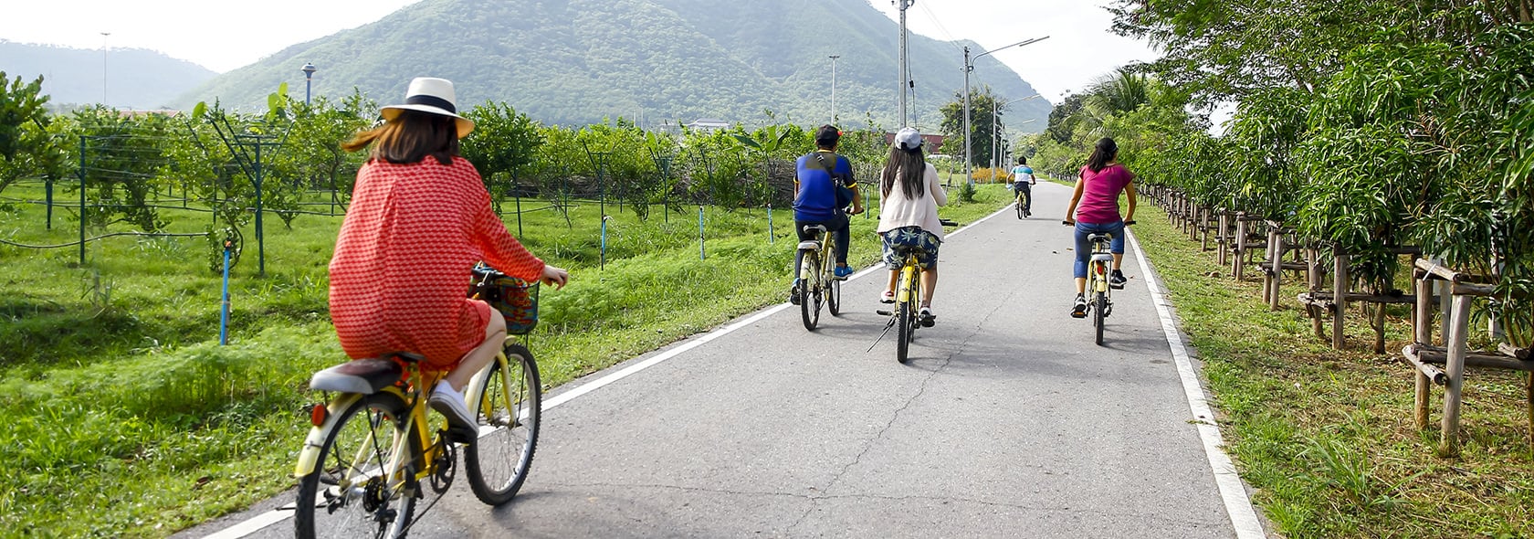 Biking in Thailand.