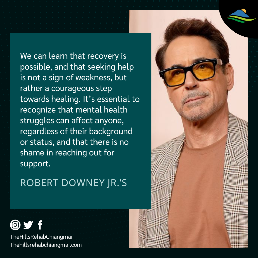 Robert Downey Jr's Mental Health Experiences and Advice