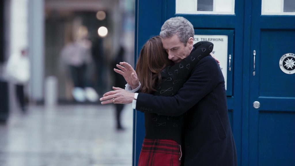The doctor and clara accepting one and another