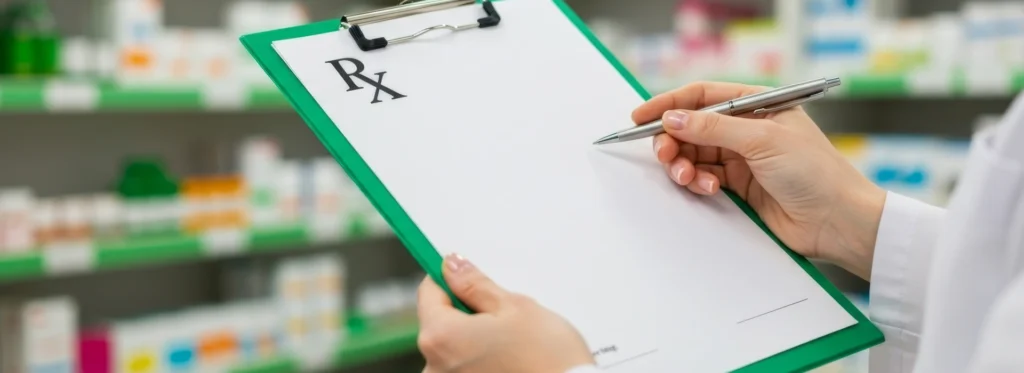 writing down prescription