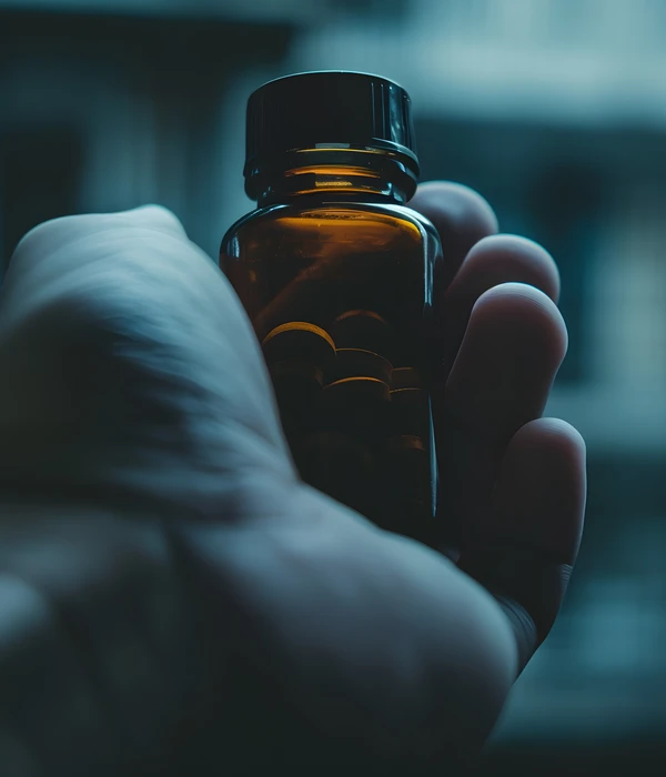 hand with medication